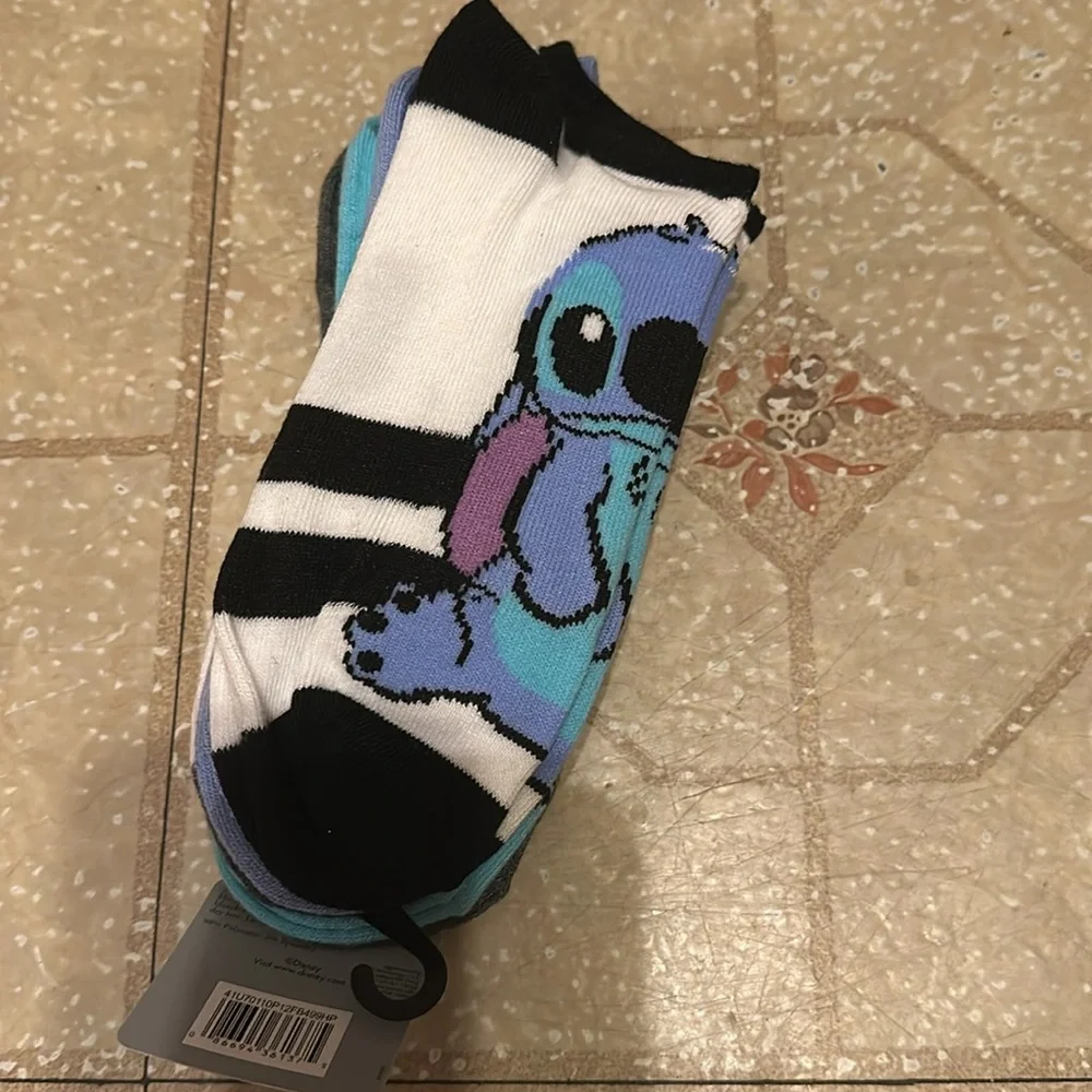 Disney Stitch No-Show Socks brand new with tags!